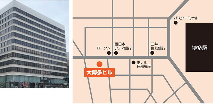 福岡エクスペリエンスセンターの地図